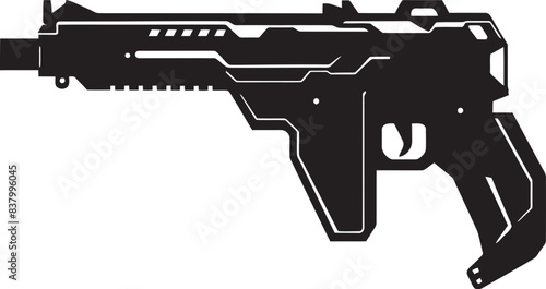 Tactical Titan Iconic Design Art Stealth Sentinel Handgun Logo Design