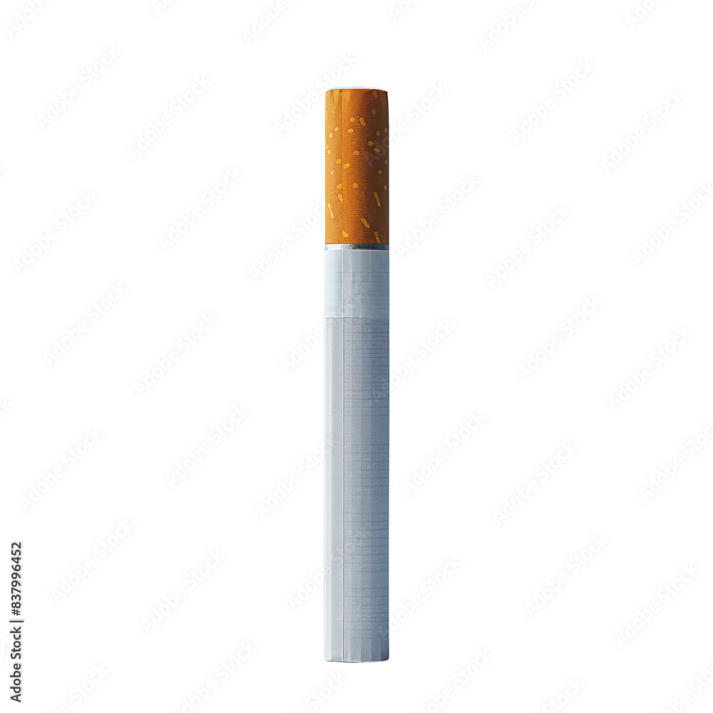 High-quality image of a single cigarette isolated on a white background, displaying detailed tobacco and paper textures. High-quality image of a single cigarette isolated on a white background, displaying detailed tobacco and paper textures.