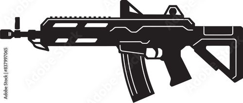 Stealth Sentinel Handgun Vector Graphic Tactical Titan Combat Iconic Art