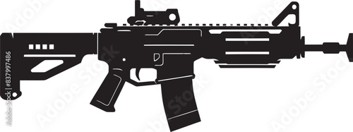 Tactical Titan Combat Vector Graphic Stealth Dominator Modern Gun Logo Design