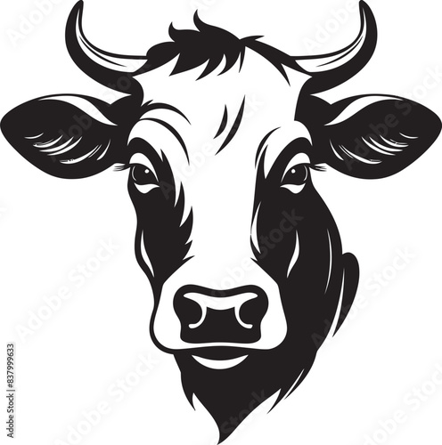 Pastoral Panache Iconic Logo Art Dairy Duchess Cow Logo Icon