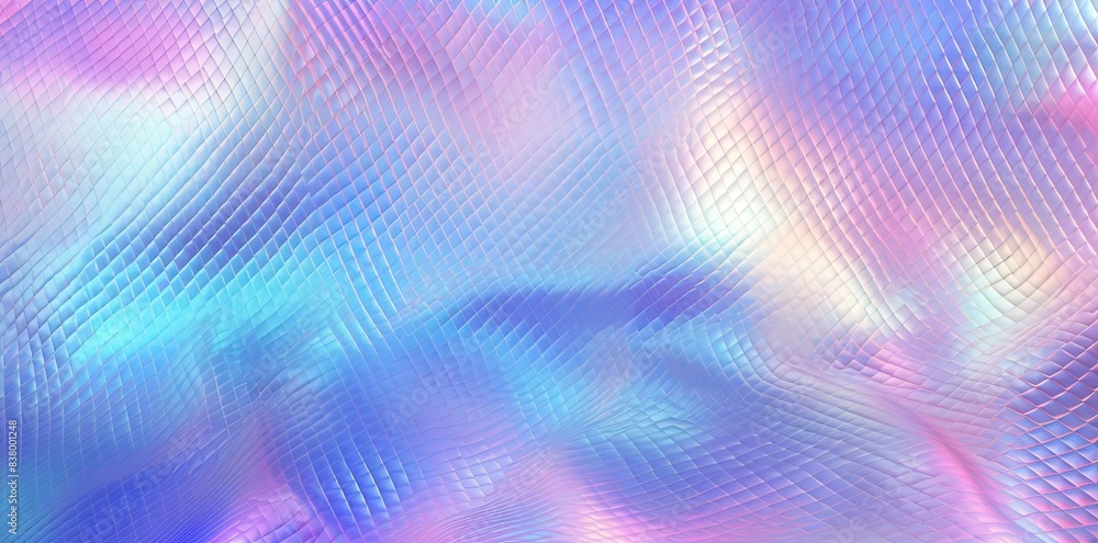 hologram textured fabric with a pattern of blue, pink, and purple hologram textured fabric with a pattern of blue, pink, and purple