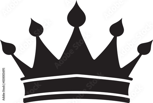 Crown Majesty Vector Graphic Design Aristocratic Aura Iconic Logo Graphic