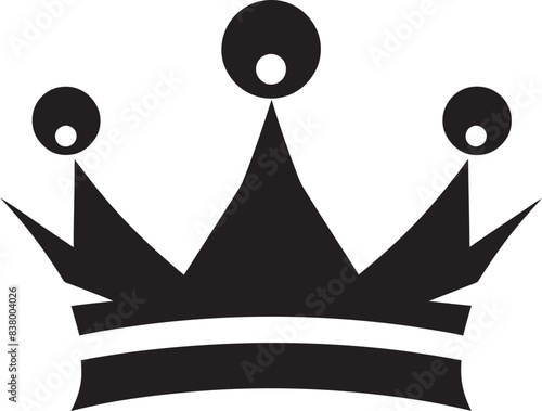 Crowned Majesty Vector Graphic Icon Aristocratic Aura Crown Iconic Logo