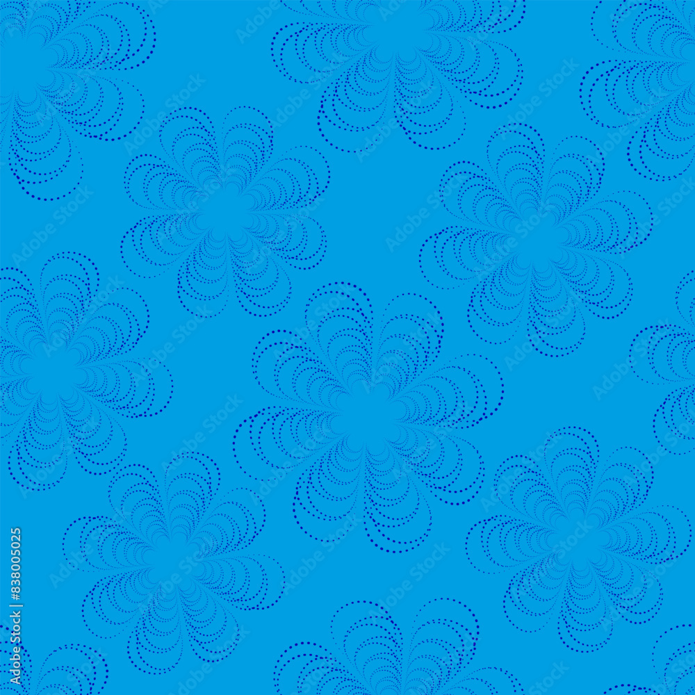 Seamless Blue Template Vector Endless Dynamic Illustration Abstract Flowers of Dynamic Interrupted Lines for Print on Fabric Paper Wrap Cover Decorative Universal Prints Seamless Blue Template Vector Endless Dynamic Illustration Abstract Flowers of Dynamic Interrupted Lines for Print on Fabric Paper Wrap Cover Decorative Universal Prints