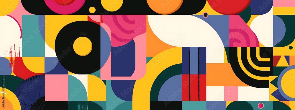 abstract background with vibrant geometric shape pattern abstract background with vibrant geometric shape pattern