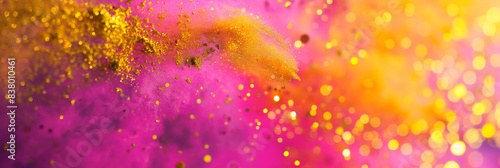 Bunte Bokeh Lichter in pink Leuchtfarben als Explosion als Hintergrundmotiv photo