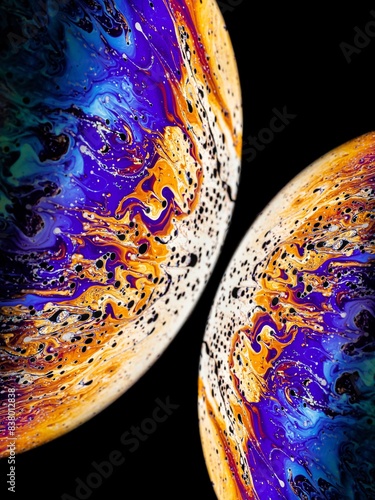 Soap bubble background 