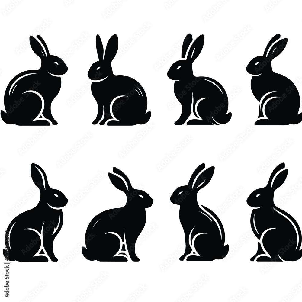 Rabbit Line Art Drawing vector illustration design Rabbit Line Art Drawing vector illustration design
