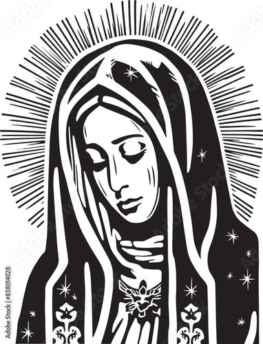 Santa Muerte Female Icon Santa Muerte Day of the Dead Design