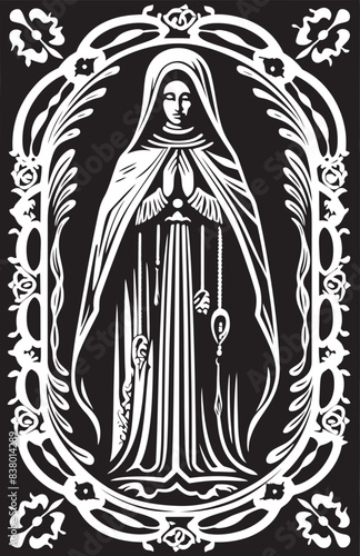 Santa Muerte Dagger Icon Santa Muerte Skull Design