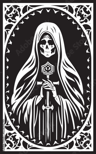 Santa Muerte Mystery Icon Santa Muerte Sacred Site Design