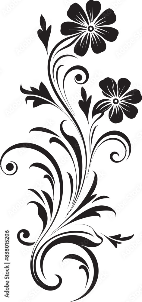Retro Floral Emblem Pattern Antique Floral Vector Badge Retro Floral Emblem Pattern Antique Floral Vector Badge