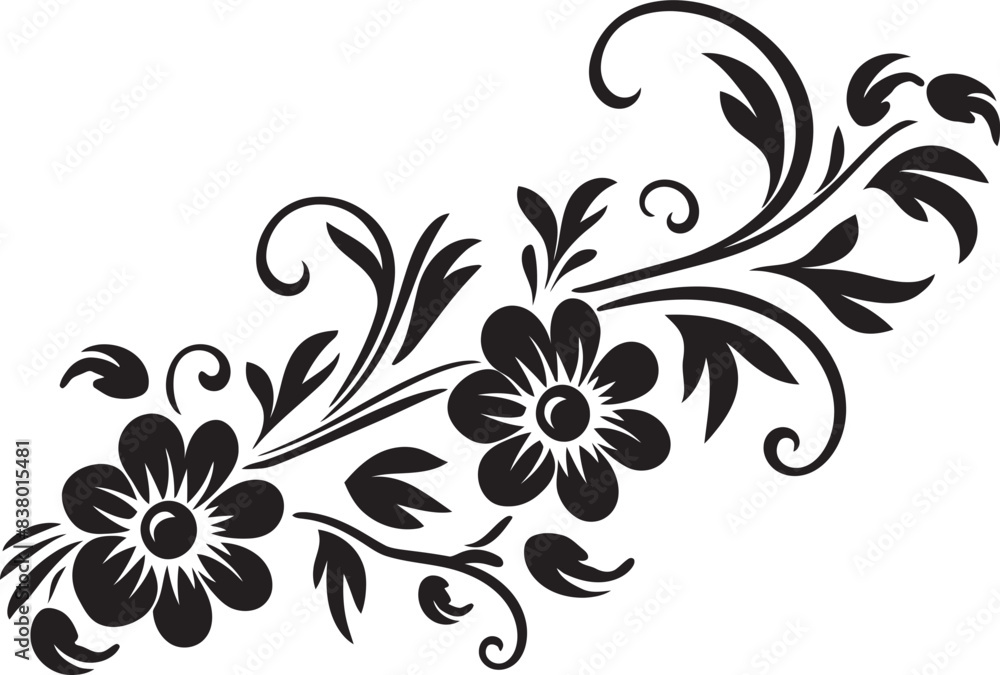 Retro Style Design Badge Antique Floral Frame Design Retro Style Design Badge Antique Floral Frame Design