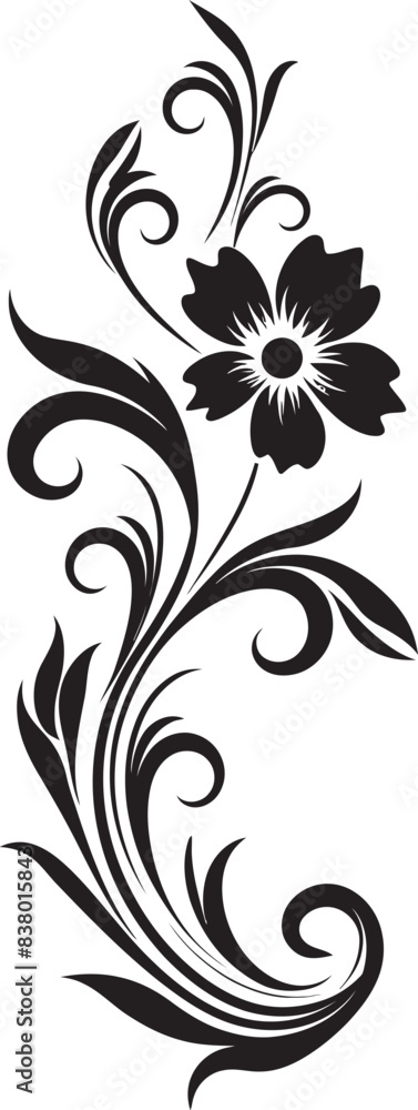 Obraz premium Classic Divider Logo Icon Victorian Floral Icon Emblem