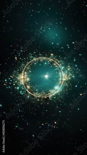 glitter circle of light shine sparkles and platinum moonlight spark particles space star stars galaxy sky nebula universe astronomy empty blank frame neon color