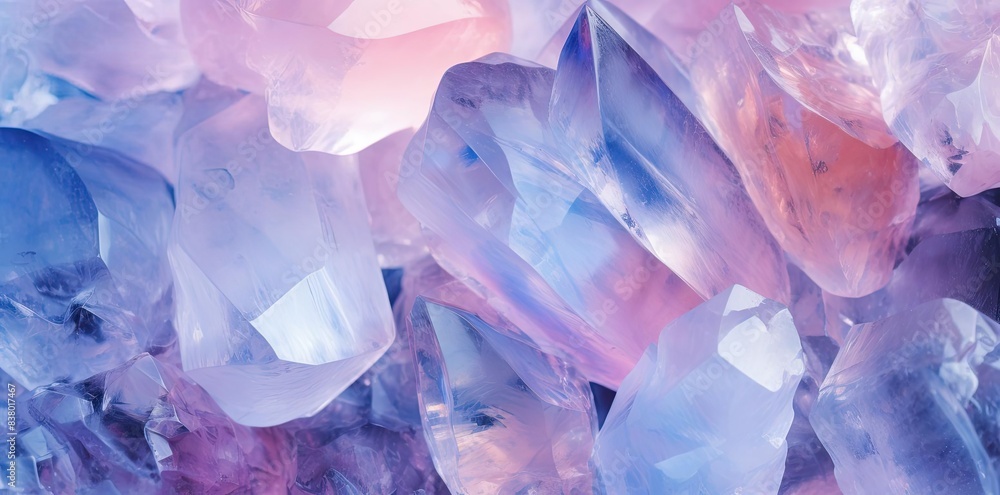 crystal textured crystals in pink and blue hues arranged in a row from left to right, including a crystal ball, a crystal ring, a crystal necklace, and a crystal ring crystal textured crystals in pink and blue hues arranged in a row from left to right, including a crystal ball, a crystal ring, a crystal necklace, and a crystal ring