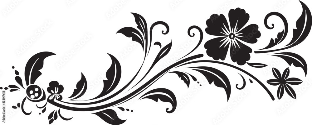 Retro Floral Badge Design Antique Elegance Decorative Divider Line Emblem Vintage Charm Retro Floral Badge Design Antique Elegance Decorative Divider Line Emblem Vintage Charm