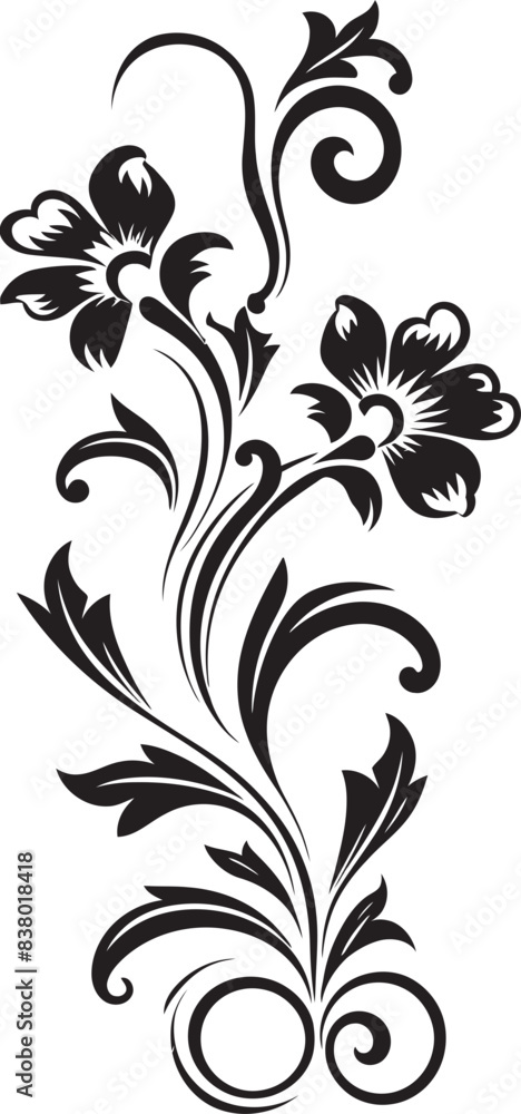 Victorian Floral Vector Emblem Retro Elegance Retro Floral Badge Design Antique Style Victorian Floral Vector Emblem Retro Elegance Retro Floral Badge Design Antique Style