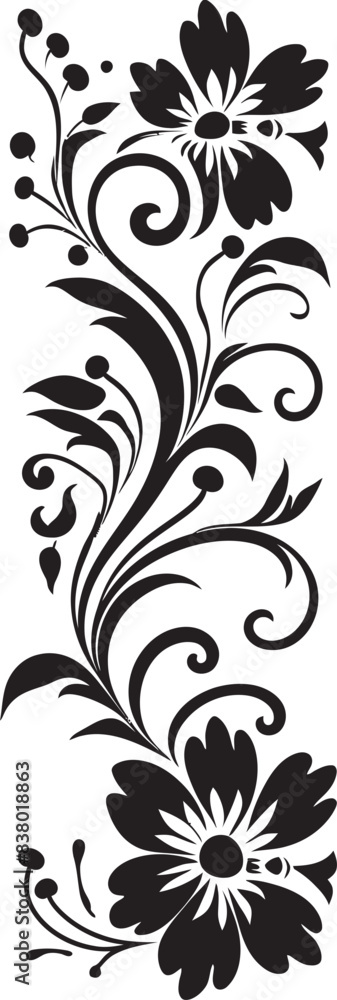 Fototapeta premium Retro Floral Emblem Icon Antique Badge Antique Floral Vector Emblem Vintage Emblem