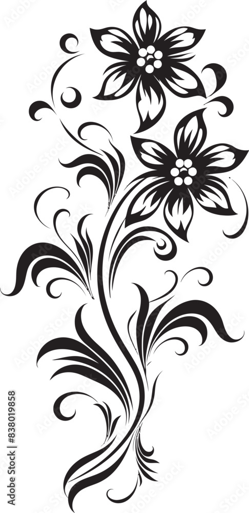 Classic Divider Line Vector Art Victorian Era Floral Icon Design Classic Divider Line Vector Art Victorian Era Floral Icon Design