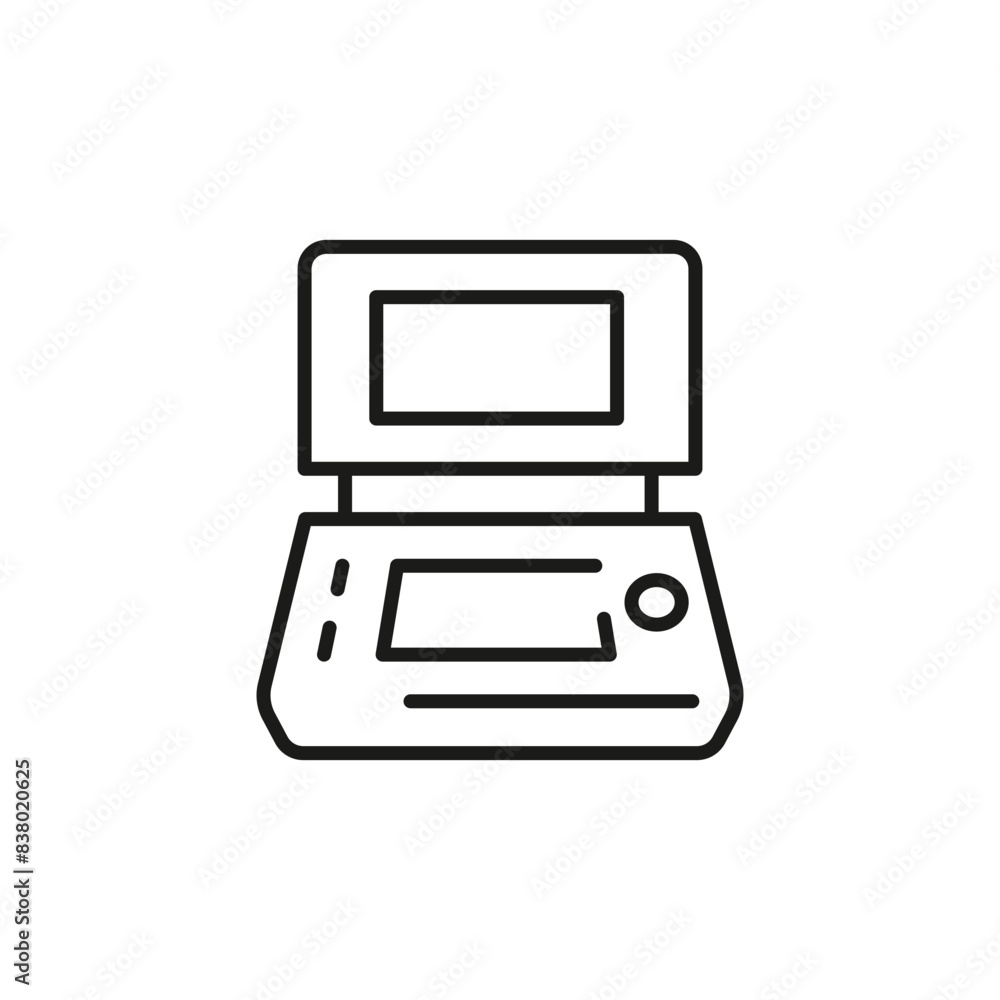 Obraz premium Retro gaming console icon. Simple retro gaming console icon for social media, app, and web design. Vector illustration.