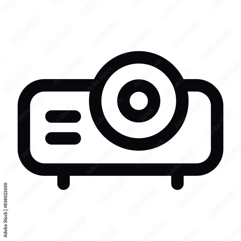 Simple Projector icon. The icon can be used for websites, print templates, presentation templates, illustrations, etc Simple Projector icon. The icon can be used for websites, print templates, presentation templates, illustrations, etc