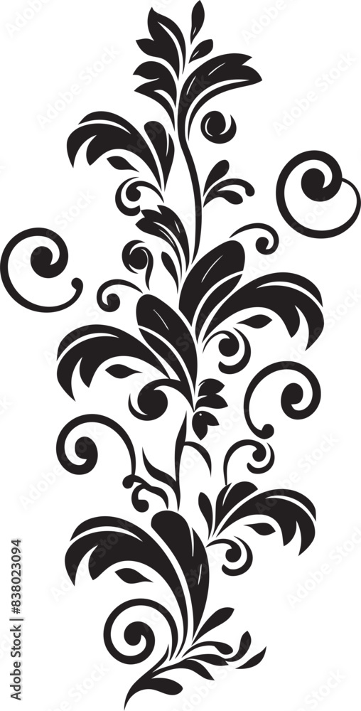 Victorian Floral Icon Elegant Scrollwork Design Retro Floral Emblem Vintage Decorative Pattern Victorian Floral Icon Elegant Scrollwork Design Retro Floral Emblem Vintage Decorative Pattern
