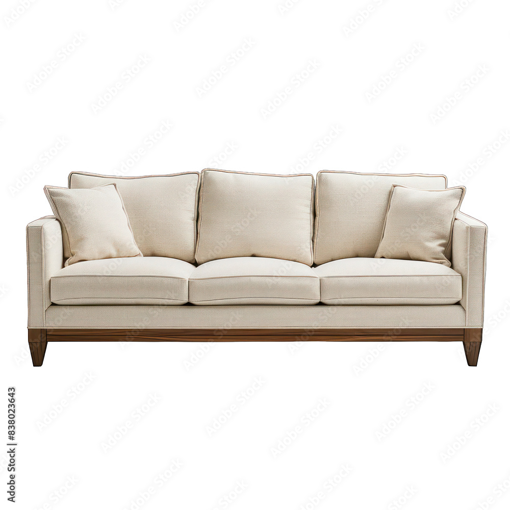 PNG Modern lounge sofa beige color mid century living room furniture PNG Modern lounge sofa beige color mid century living room furniture