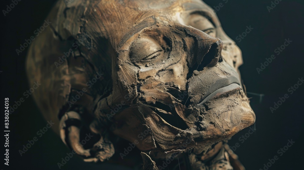Portrait of ancient mummy becoming alive Portrait of ancient mummy becoming alive