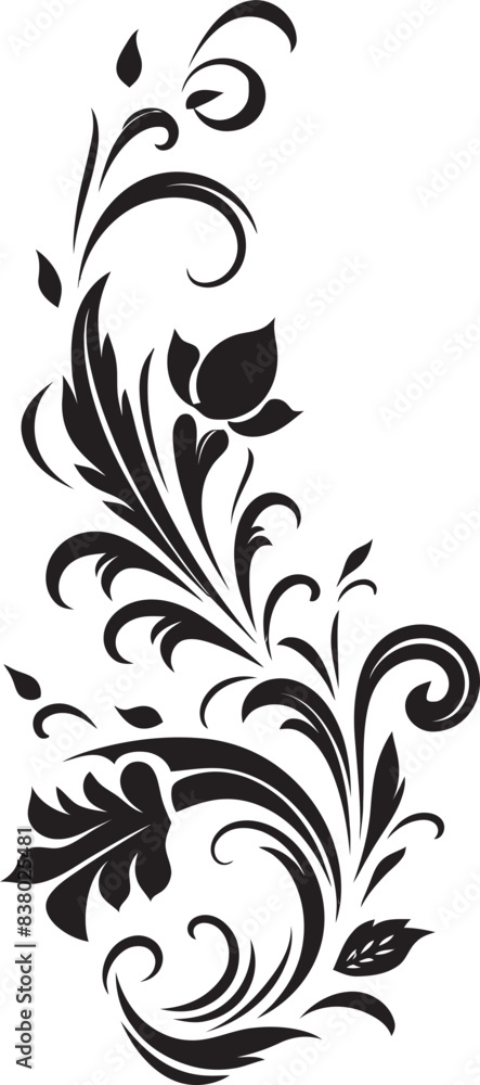 Victorian Floral Icon Elegant Scrollwork Design Retro Floral Emblem Vintage Decorative Pattern Victorian Floral Icon Elegant Scrollwork Design Retro Floral Emblem Vintage Decorative Pattern