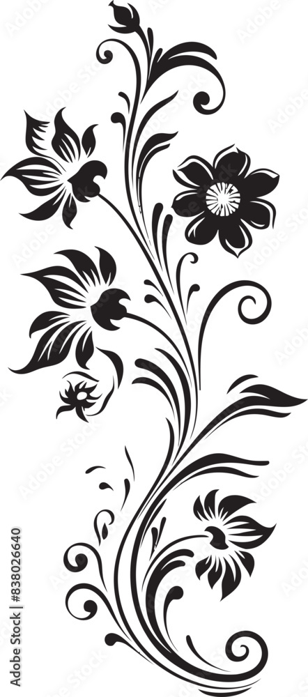 Classic Divider Logo Badge Victorian Floral Icon Pattern Classic Divider Logo Badge Victorian Floral Icon Pattern