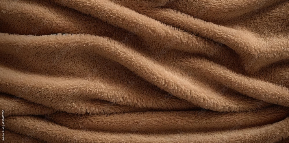 blanket textured fabric with a brown color blanket textured fabric with a brown color