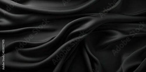 black fabric texture as a background for your design