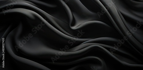 black fabric texture as a background for your design