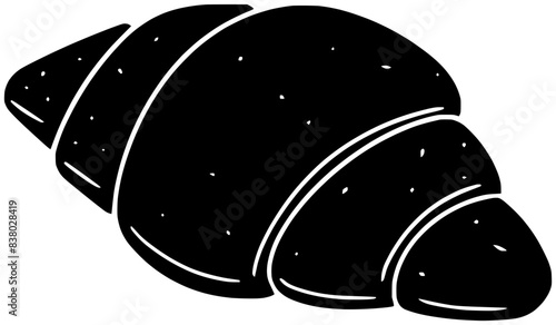 roll illustration swirl silhouette homemade logo bun icon swiss outline croissant loaf yeast food pastry bread sourdough bakery breakfast shape cake dough brown for vector graphic background