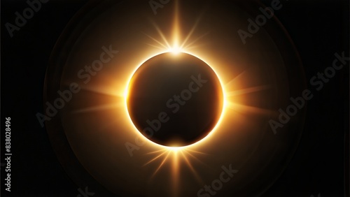 A minimalist black wallpaper featuring a subtle gradient resembling a solar eclipse, with a faint glow at the horizon line.
