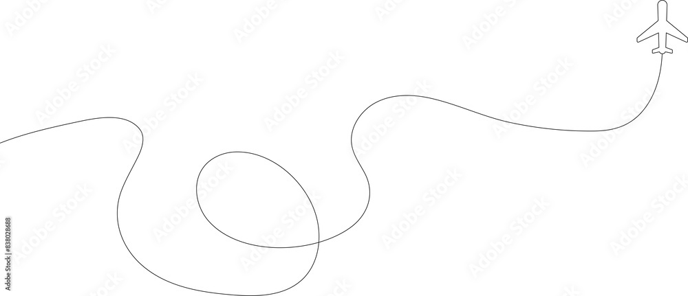 Airplane line path