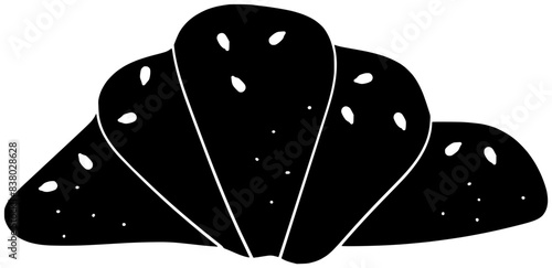 roll illustration swirl silhouette homemade logo bun icon swiss outline croissant loaf yeast food pastry bread sourdough bakery breakfast shape cake dough brown for vector graphic background