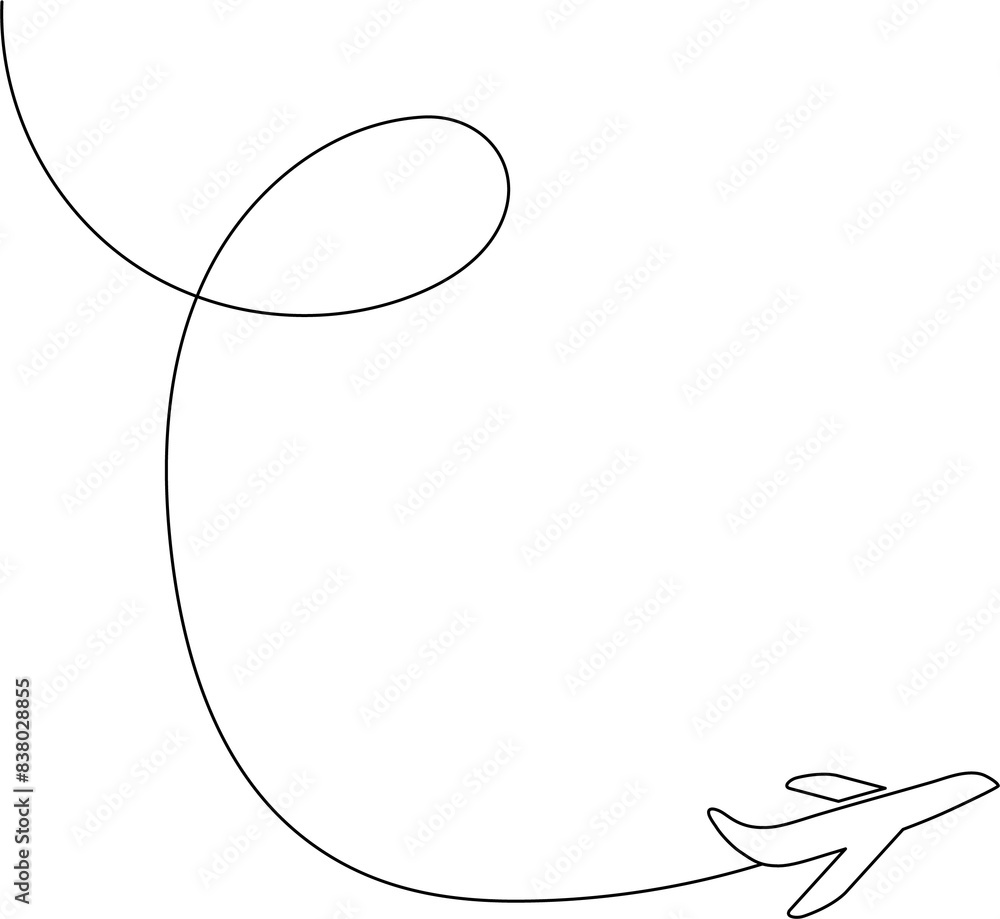 Airplane line path Airplane line path
