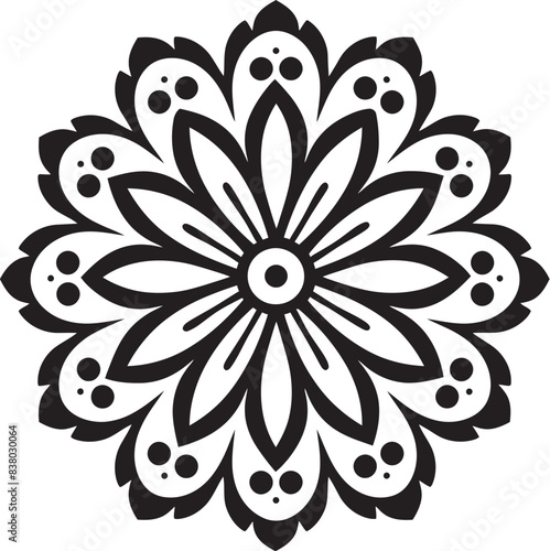 Ornate Mandala Logo Modern Vector Art Floral Mandala Design Artistic Symbol