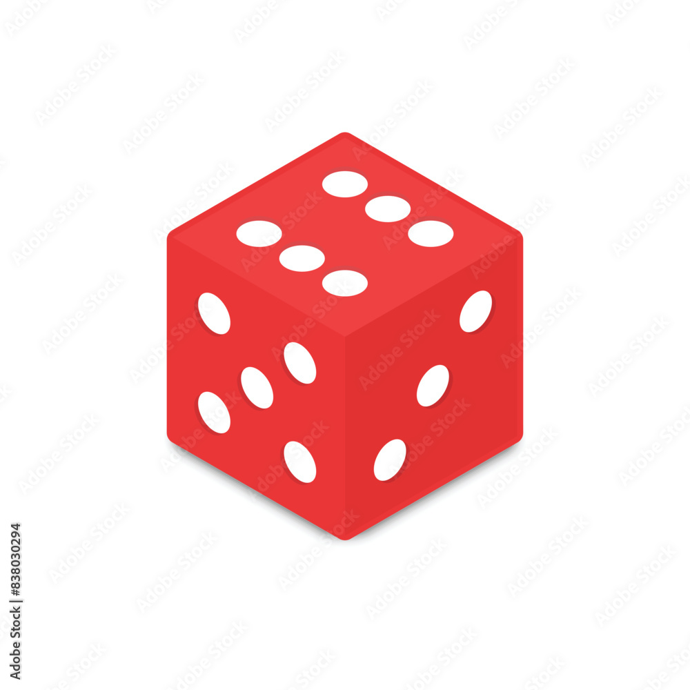 Red dice icon isolated on white background. Casino Dice sign. Gambling concept. Red dice icon isolated on white background. Casino Dice sign. Gambling concept.