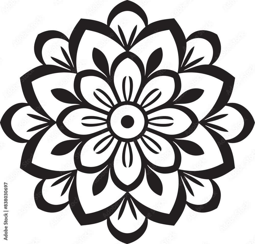 Elegant Floral Mandala Icon Stylish Vector Badge Retro Mandala Pattern Emblem Vintage Emblem Elegant Floral Mandala Icon Stylish Vector Badge Retro Mandala Pattern Emblem Vintage Emblem