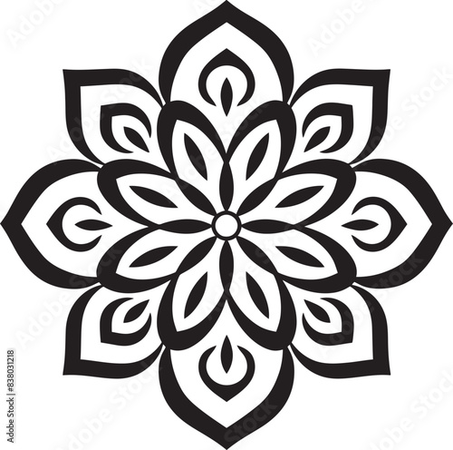 Elegant Mandala Design Stylish Vector Badge Retro Mandala Symbol Vintage Emblem