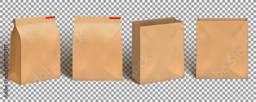 Brown Paper Lunch Food Craft Bag Package