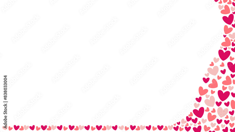Love heart design background vector illustration