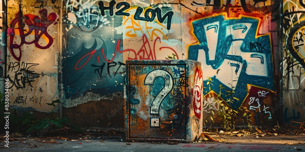 custom made wallpaper toronto digitalgraffiti art on street wall grungy messy artful urban landscape