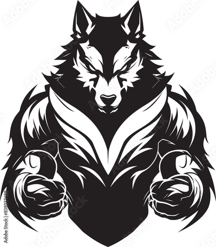 Wallpaper Mural Legendary Alpha Wolf Badge Predatory Emblem Predatory Alpha Wolf Icon Vector Illustration Torontodigital.ca