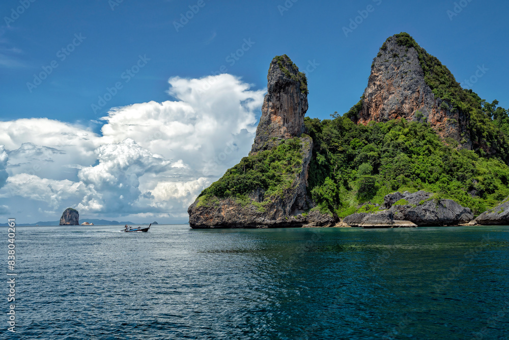 Krabi, Thailand. Islands and beaches, adventures and travel concept Krabi, Thailand. Islands and beaches, adventures and travel concept
