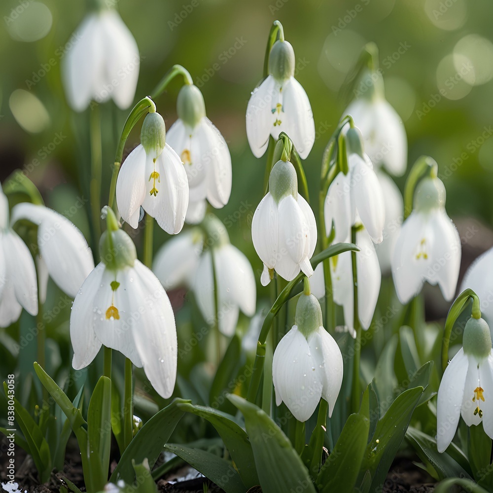 Fototapeta premium white spring flowers